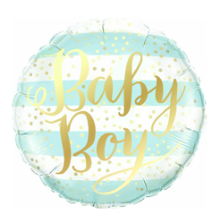 Balon foliowy Baby Boy niebieski 45cm 460208