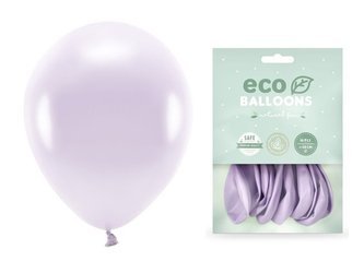 Balony Eco 26cm metalizowane liliowe 10 sztuk ECO26M-004-10