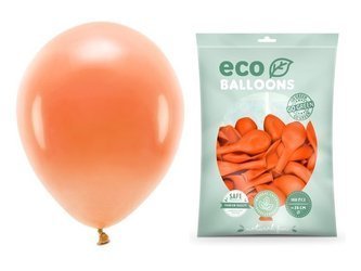 Balony Eco 26cm  pastelowe pomarańczowe 100 sztuk ECO26P-005-100x