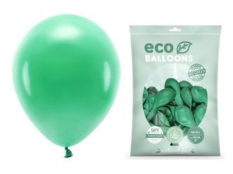 Balony Eco 26cm pastelowe zielone 100 sztuk ECO26P-012-100x