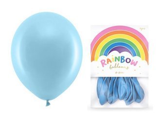 Balony Rainbow 23cm pastelowe j. niebieskie 10 sztuk RB23P-001J-10
