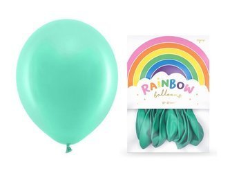 Balony Rainbow 23cm pastelowe miętowe 10 sztuk RB23P-103-10