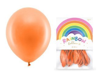Balony Rainbow 23cm pastelowe pomarańczowe 10 sztuk RB23P-005-10