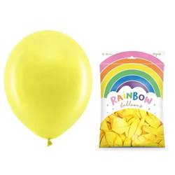 Balony Rainbow 23cm pastelowe żółte 100 sztuk RB23P-084