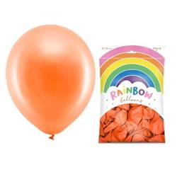 Balony Rainbow 30cm metalizowane pomarańczowe 100 sztuk RB30M-005-100x