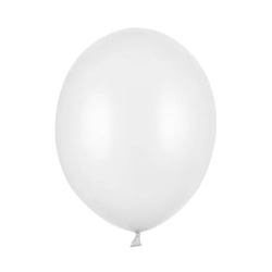 Balony metaliczne białe 30cm 10 sztuk SB14M-008-10x