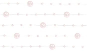 Girlandy perłowe 5x1,3m j. różowy gp19