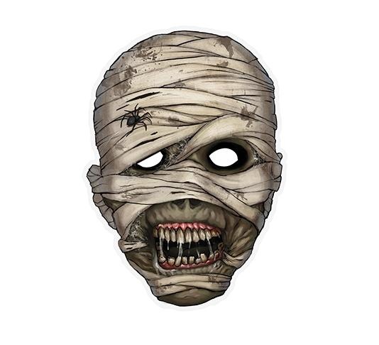 Maska papierowa Mumia na halloween