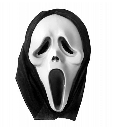 Maska Krzyk z kapturem na Halloween