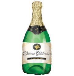 Balon foliowy Butelka szampana zielona 104 x 49cm 1szt 460205
