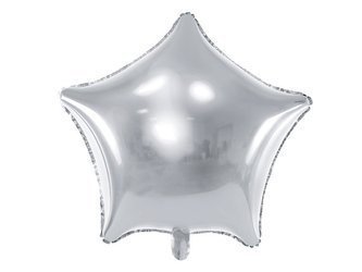 Balon foliowy Gwiazdka 70cm srebrny FB78M-018