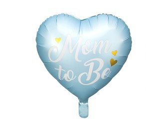 Balon foliowy Mom to Be 35cm niebieski1 sztuka FB92-001
