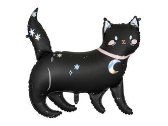 Balon foliowy na Halloween Kot czarny 96x95cm 1 sztuka FB151