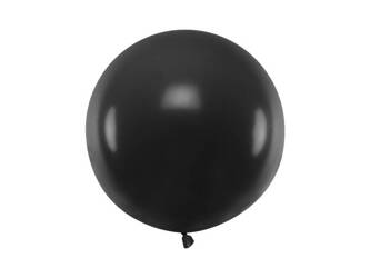 Balon okrągły pastelowy czarny 60cm 1 sztuka OLBOM-010