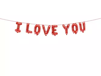 Balony I Love You czerwone 260x40cm FB184M-007
