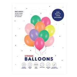 Kolorowe balony pastelowe 27cm 10 sztuk SB12P-000-10x