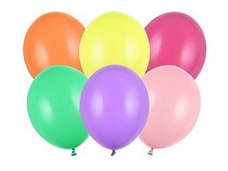 Kolorowe balony pastelowe 27cm 50 sztuk SB12P-000-50x