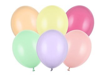 Kolorowe balony pastelowe 30cm 50 sztuk SB14P-000P-50x