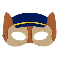 Maska filcowa Pies policjant 12x18,5cm 1 sztuka PartyPal 141519