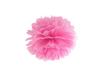 Pompon bibułowy 25cm różowy 1szt pp25-006