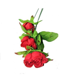 Sztuczna róża dekoracyjna czerwona 65cm 1 sztuka VC1153-czer