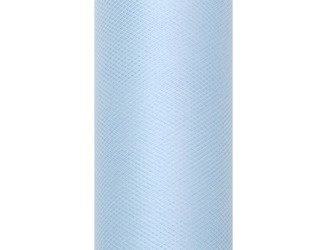 Tiul dekoracyjny błękitny 15cm x 9m 1 rolka TIU15-011