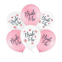 Zestaw balonów na Wieczór Panieński Bride to Be różowe 6 sztuk 132234