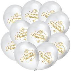 Zestaw balonów na Wieczór Panieński białe 10 sztuk 615307