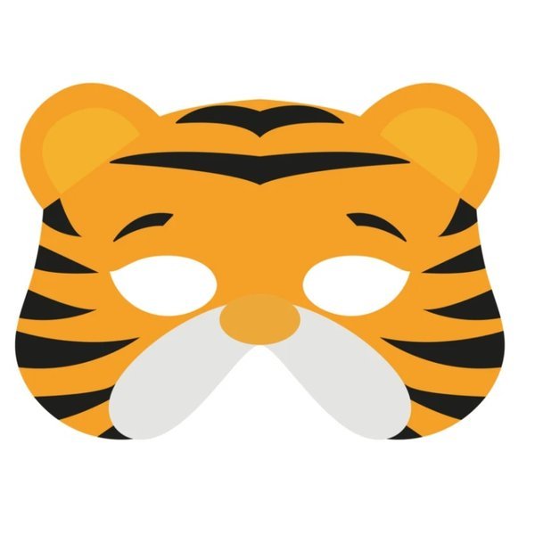 Maska filcowa Tygrys 1 sztuka 910005