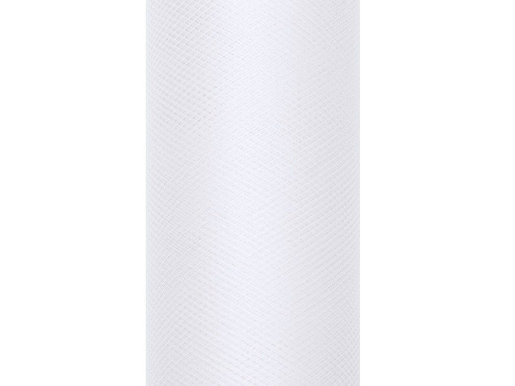 Tiul dekoracyjny biały 50cm x 9m 24 rolki TIU50-008-KARTON