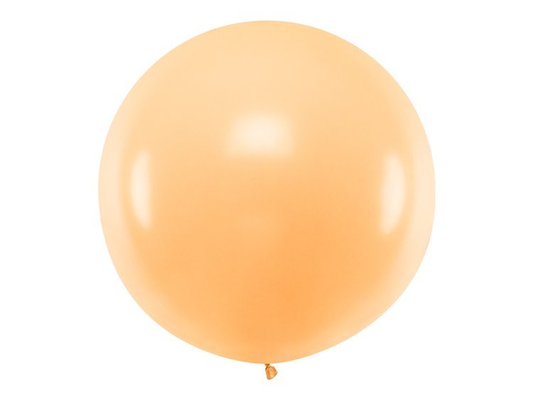Balon 1m okrągły pastelowy brzoskwiniowy OLBO-075J