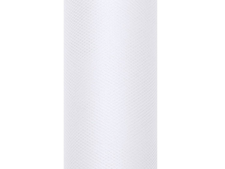 Tiul dekoracyjny biały 80cm x 9m 24 rolki TIU80-008-KARTON