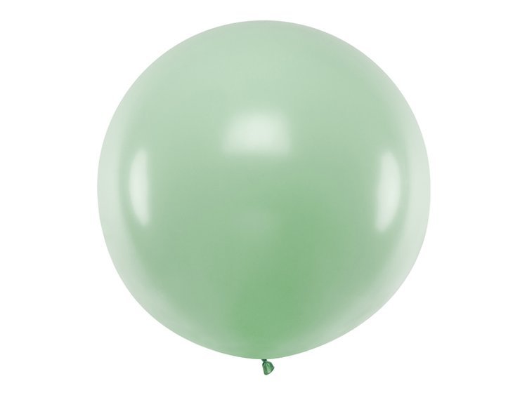 Balon 1m okrągły pastelowy pistacjowy OLBO-096