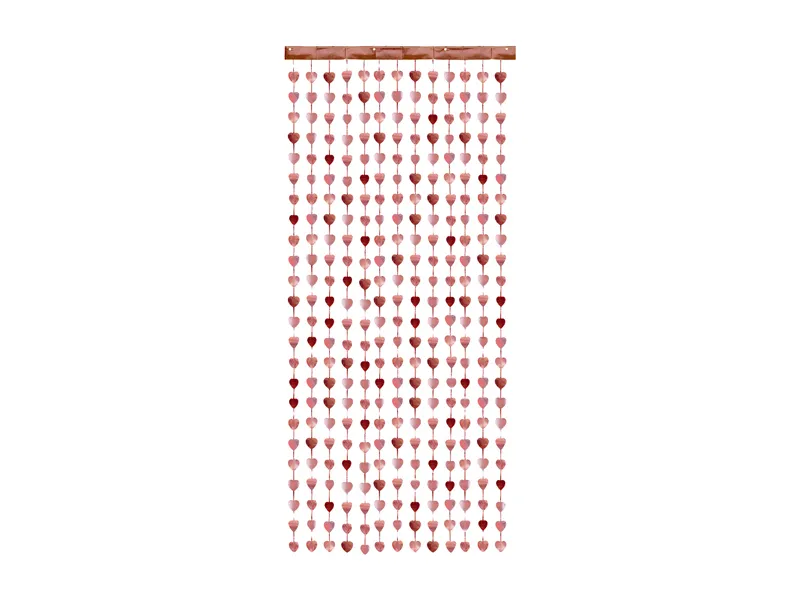 Kurtyna tło serca różowo złote 100 x 245 cm 1szt GNT5-019R