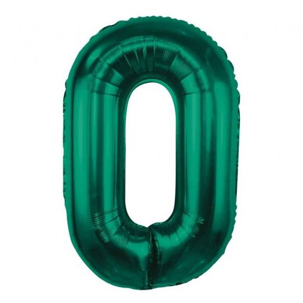 Balon foliowy 0 zieleń butelkowa 85cm 1szt CH-B8B0
