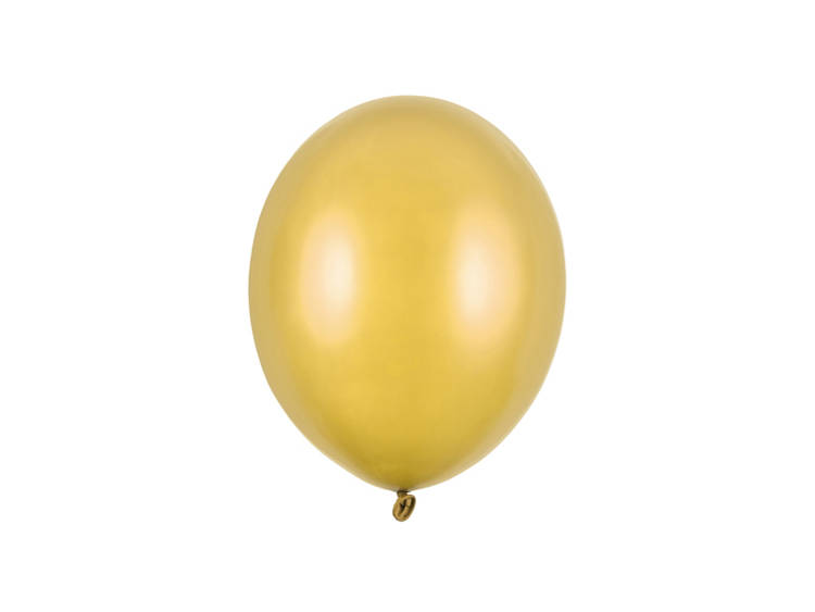 Złote balony metaliczne 23cm 100 sztuk SB10M-019-100x