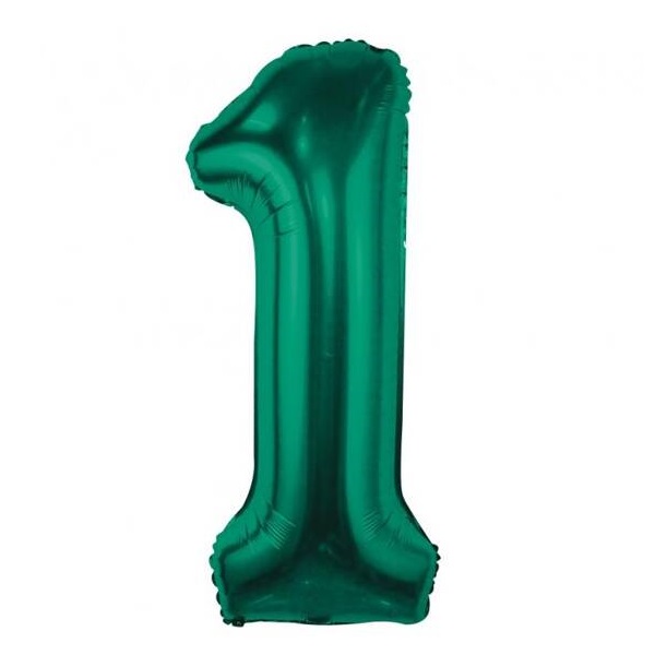 Balon foliowy 1 zieleń butelkowa 85cm 1szt CH-B8B1