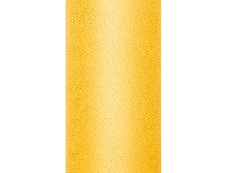 Tiul Gładki na Szpulce Żółty 30 cm x 9 m