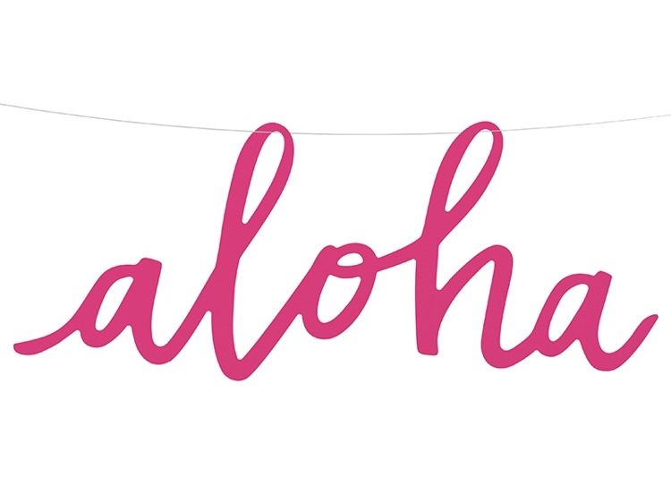 Baner aloha 47 cm 1 sztuka