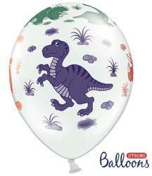 Balony Dinozaury na Urodziny Roczek dzieci 5szt