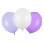 Balony pastelowe w kolorystyce fioletowej 30cm 30 sztuk ZB18