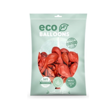 Balony Eco 26cm pastelowe koralowe 100 sztuk ECO26P-081K-100x