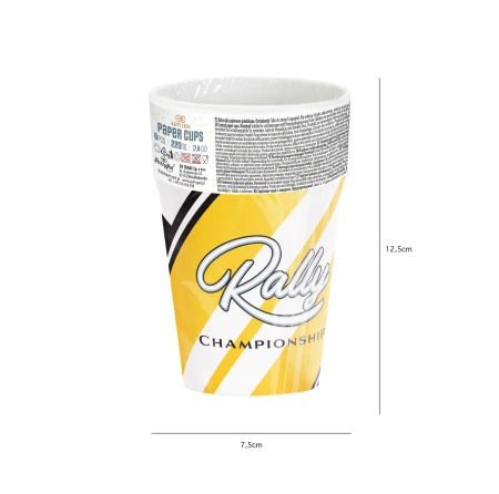Kubeczki papierowe urodzinowe Wyścigówki 270ml 6 sztuk 168912