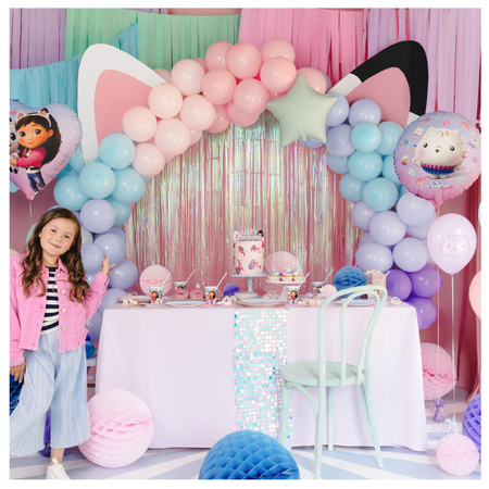 Balony Koci Domek Gabi urodziny foliowe 3 sztuki zes-GABI13