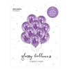 Balony fioletowe Glossy 30 cm lateksowe 10 sztuk CHB1-014-10