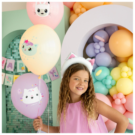 Balony Koci Domek Gabi 30cm lateksowe 6 sztuk SB14P-348-000-6