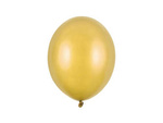 Balony złote metaliczne 27cm Strong 10 sztuk SB12M-019-10