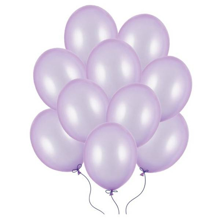 Balony metaliczne liliowe 30cm 10 sztuk SB14M-004J-10x