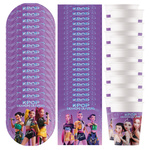 Zestaw urodzinowy K-POP DEMON HUNTERS dla 8 osób kubeczki talerzyki serwetki zes-K-POP-1