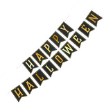 Baner napis Happy Halloween flagi czarny 250cm 1 sztuka 512573